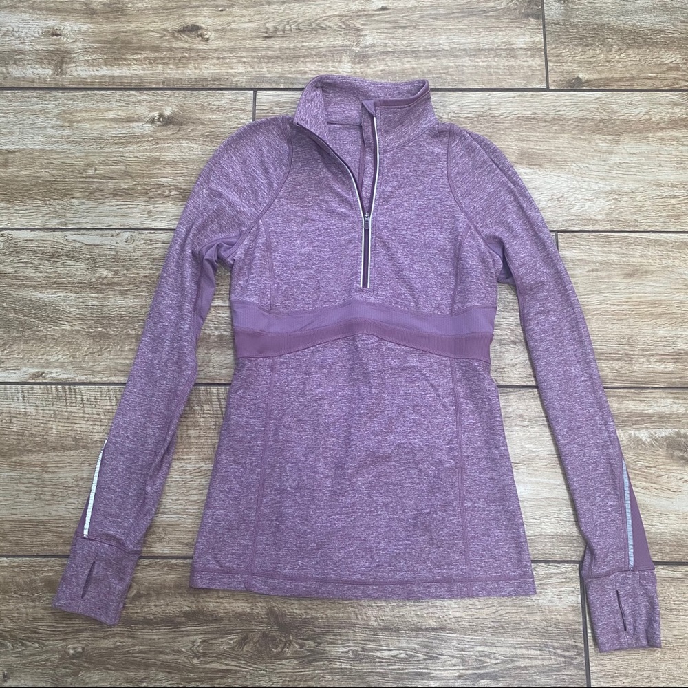 Lululemon Full Tilt 1/2 Zip Pullover Size 8 Purple